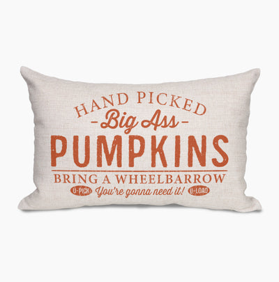 Big Ass Pumpkins Funny Pillow - Hello Floyd Gifts & Decor