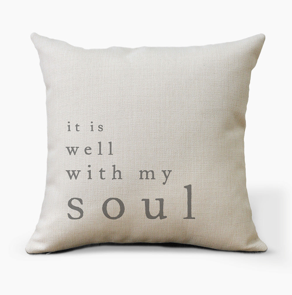 It Is Well With My Soul Pillow Hello Floyd Gifts Decor