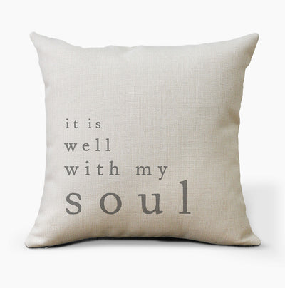 It Is Well With My Soul Pillow - Hello Floyd Gifts & Decor