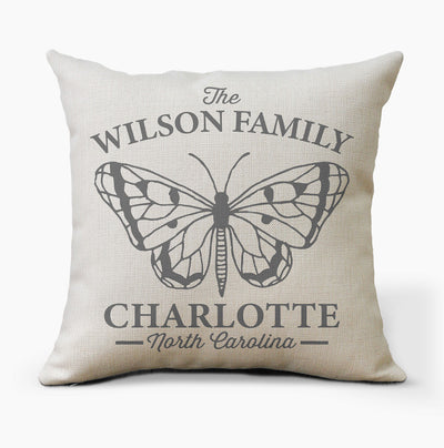Personalized Pillow | Butterfly - Hello Floyd Gifts & Decor