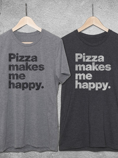 Pizza Makes Me Happy T-Shirt - Hello Floyd Gifts & Decor