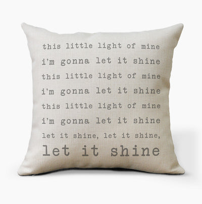 This Little Light Of Mine Pillow - Hello Floyd Gifts & Decor