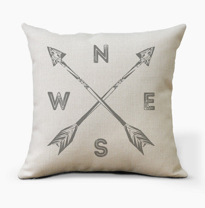 Tribal Arrows Compass Pillow - Hello Floyd Gifts & Decor