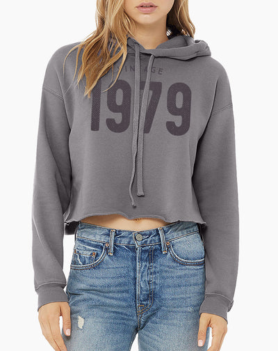 40th Birthday Women's Vintage Cropped Hoodie - Hello Floyd Gifts & Decor