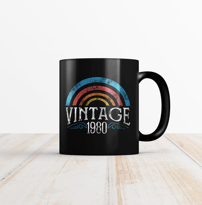 40th Birthday Coffee Mug - Vintage Rainbow - Hello Floyd Gifts & Decor