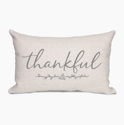 Thankful Farmhouse Lumbar Throw Pillow - Hello Floyd Gifts & Decor