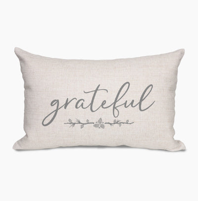 Grateful Farmhouse Lumbar Throw Pillow - Hello Floyd Gifts & Decor