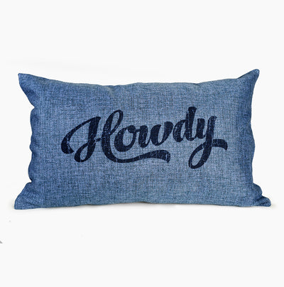 Howdy Lumbar Pillow - Hello Floyd Gifts & Decor