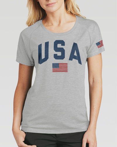 USA Women's American Flag Shirt - Hello Floyd Gifts & Decor