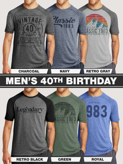 mens 40th birthday gift shirts